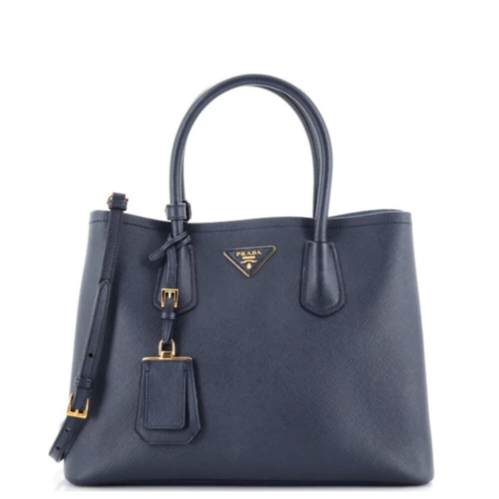 Prada Double Cuir Saffiano Satchel Bag 755-011125 - Picture 1 of 16